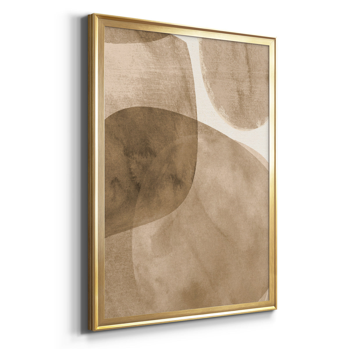 Neutral Object II - Modern Framed Canvas Print