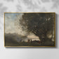 Dance Under the Trees at the Edge of the Lake, c. 1865-1870 - Floater Framed Canvas Print