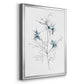 Indigo Sketch II - Modern Framed Canvas Print