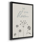 Let Love Bloom - Modern Framed Canvas Print