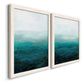 Drifting Sea I - Premium Framed Canvas 2 Piece Set - Ready to Hang