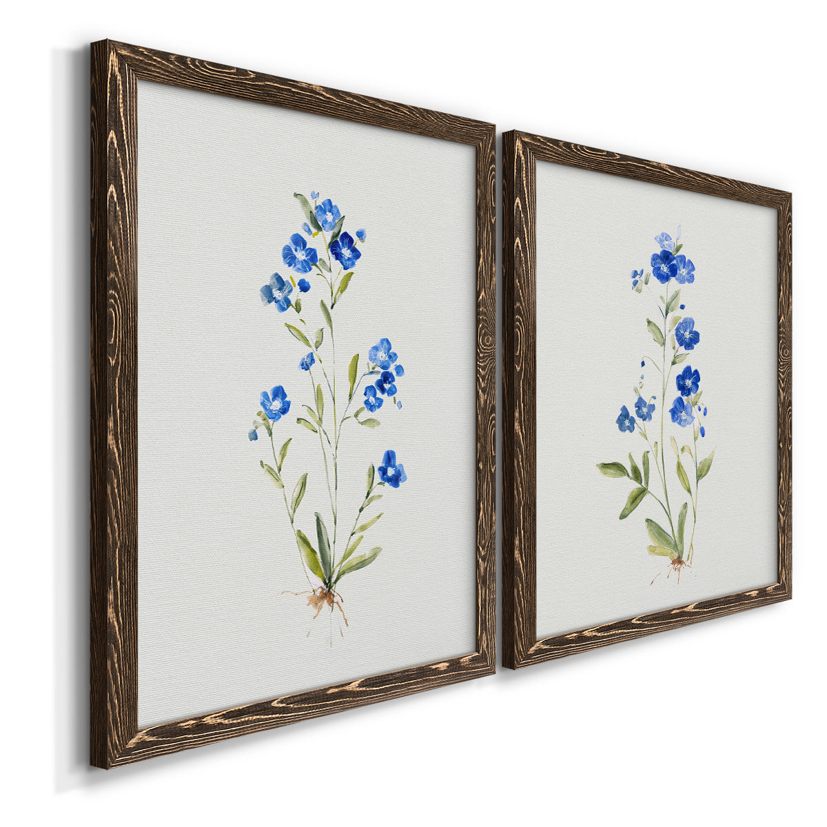 Petite Blue I - Premium Framed Canvas 2 Piece Set - Ready to Hang