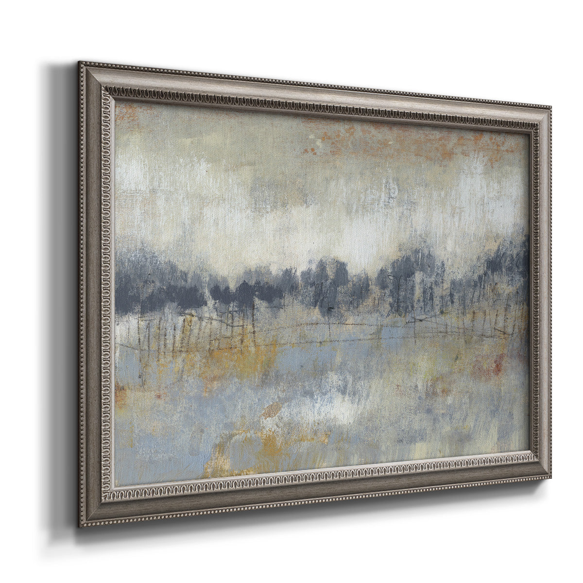 Cool Grey Horizon II Premium Framed Canvas- Ready to Hang