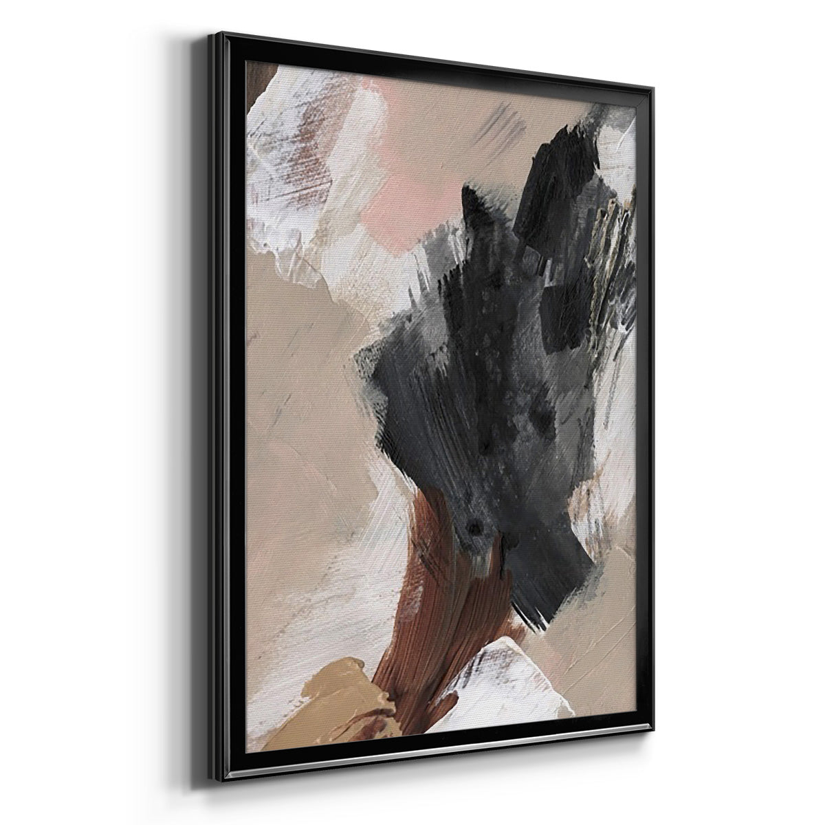 Unbleached Neutrals IV - Modern Framed Canvas Print