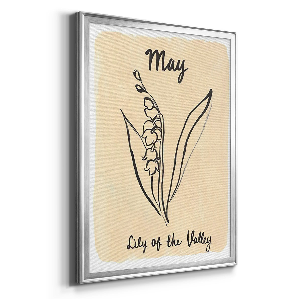 Birth Month V - Modern Framed Canvas Print