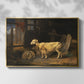 Sheep in a Stable, 1810 - Floater Framed Canvas Print