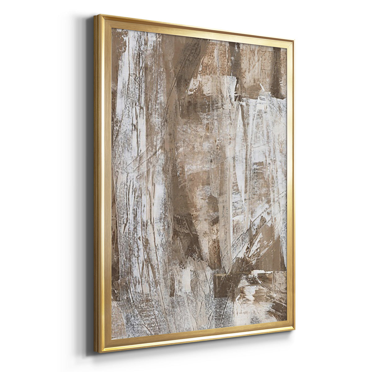 Bronzed I - Modern Framed Canvas Print