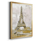 Eiffel Tower Glitz - Modern Framed Canvas Print