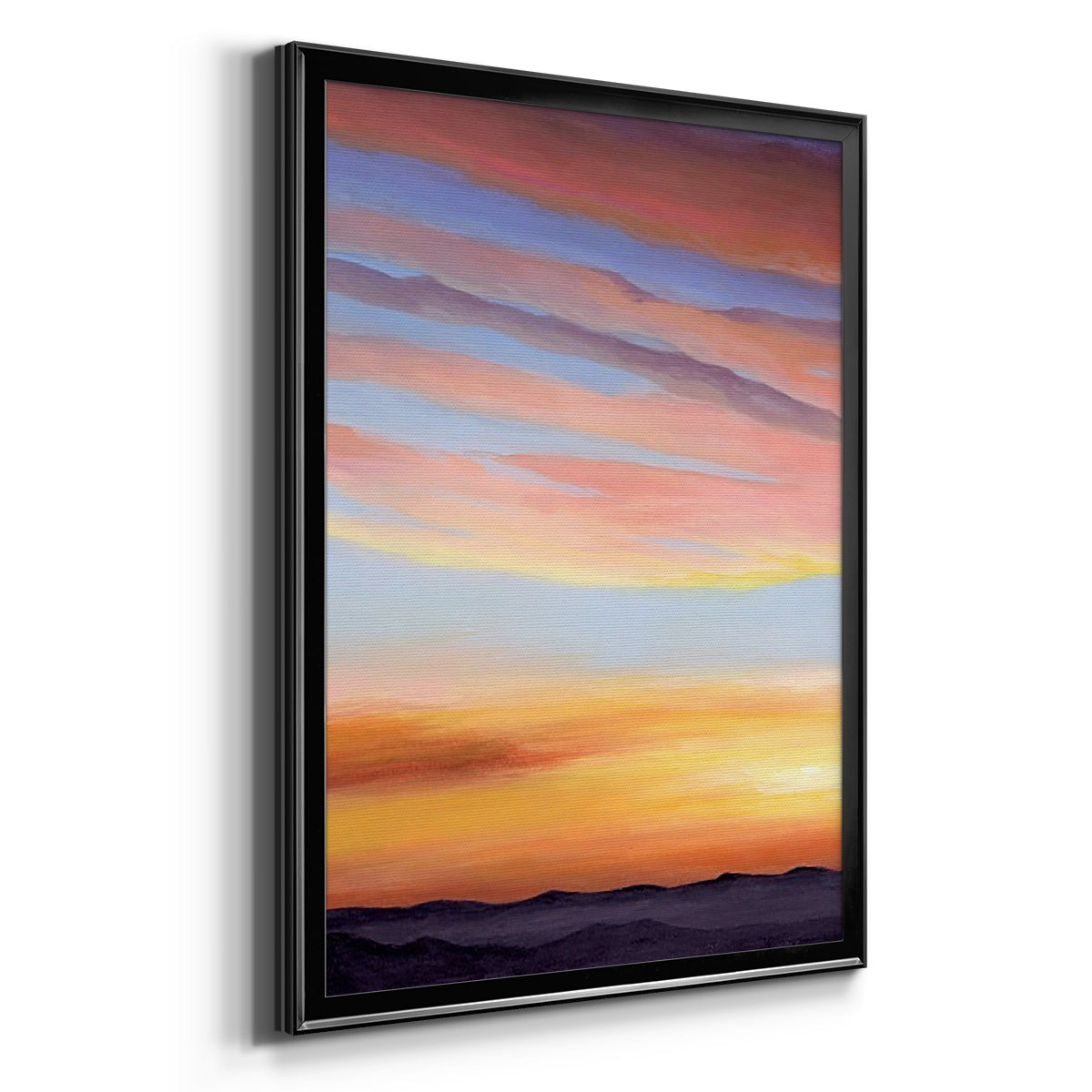 Ignited Dusk I - Modern Framed Canvas Print