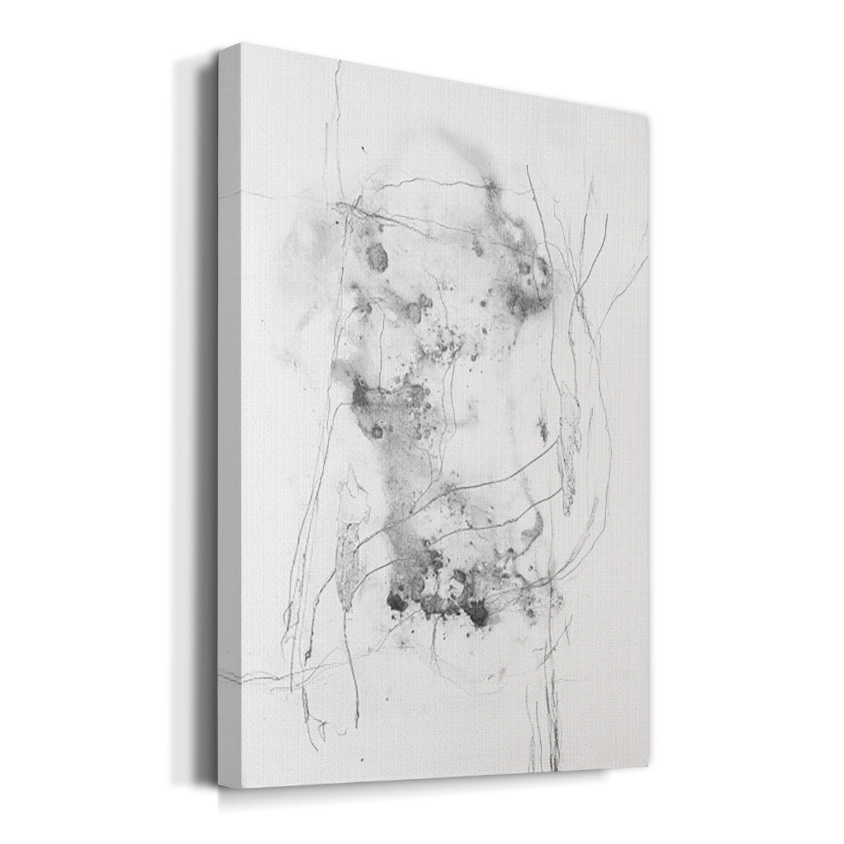 Graphite Abstract IV - Canvas Art Print