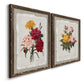 Botanical Bouquet Carnations - Premium Framed Canvas 2 Piece Set - Ready to Hang