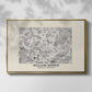 Fleurs, 1866 (Morris Inspired) - Floater Framed Canvas Print