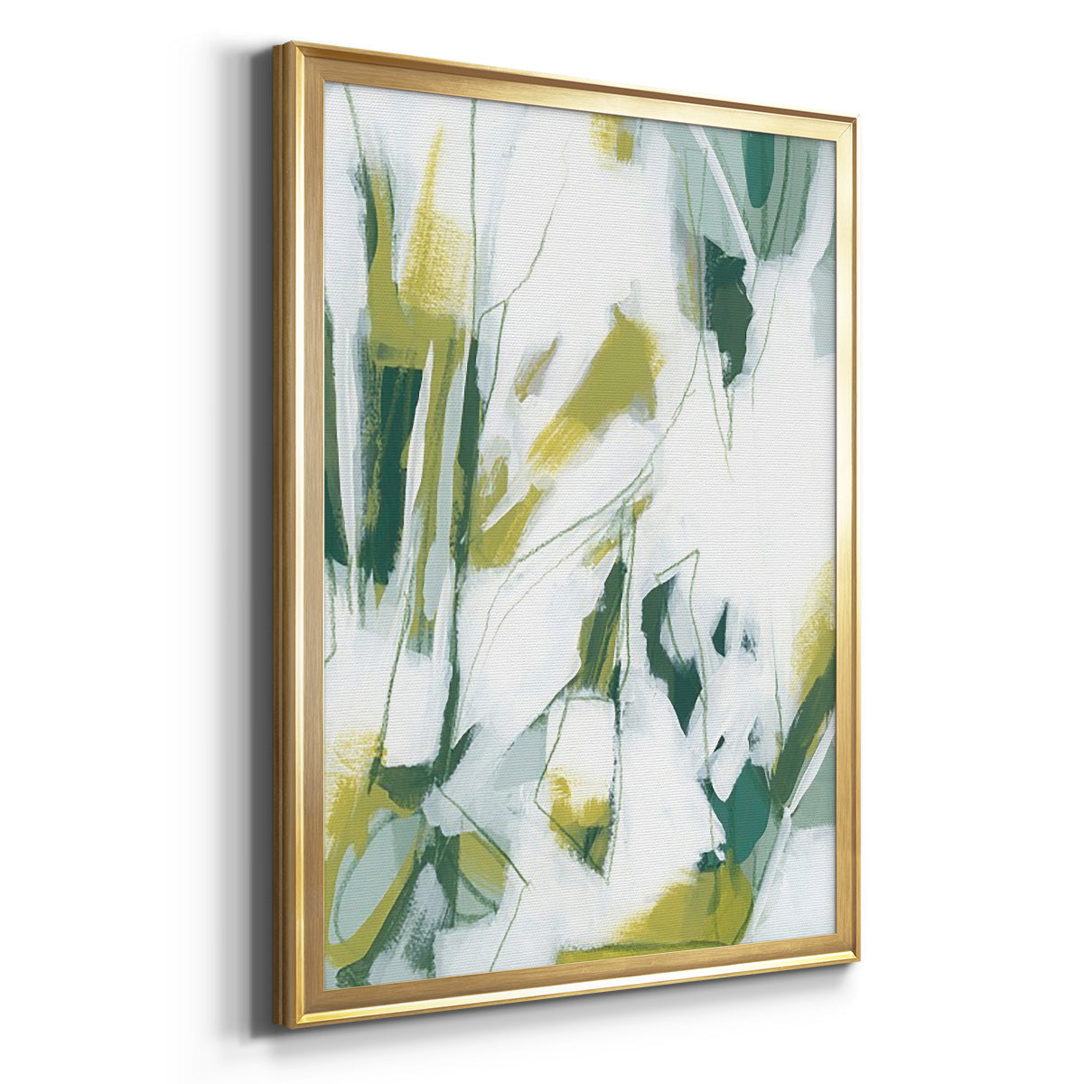 Emerald Ice IV - Modern Framed Canvas Print