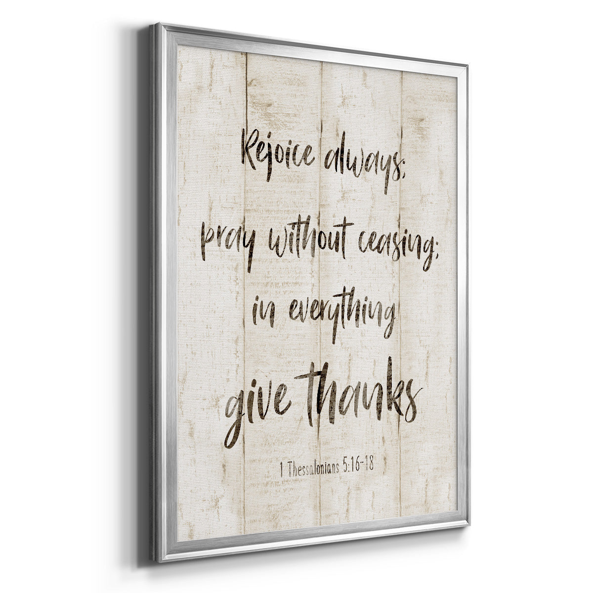 Rejoice Always - Modern Framed Canvas Print
