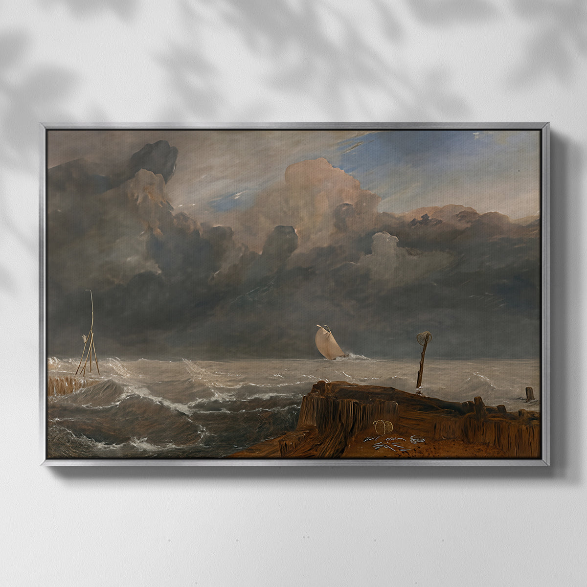 Port Ruysdael, 1827 - Floater Framed Canvas Print