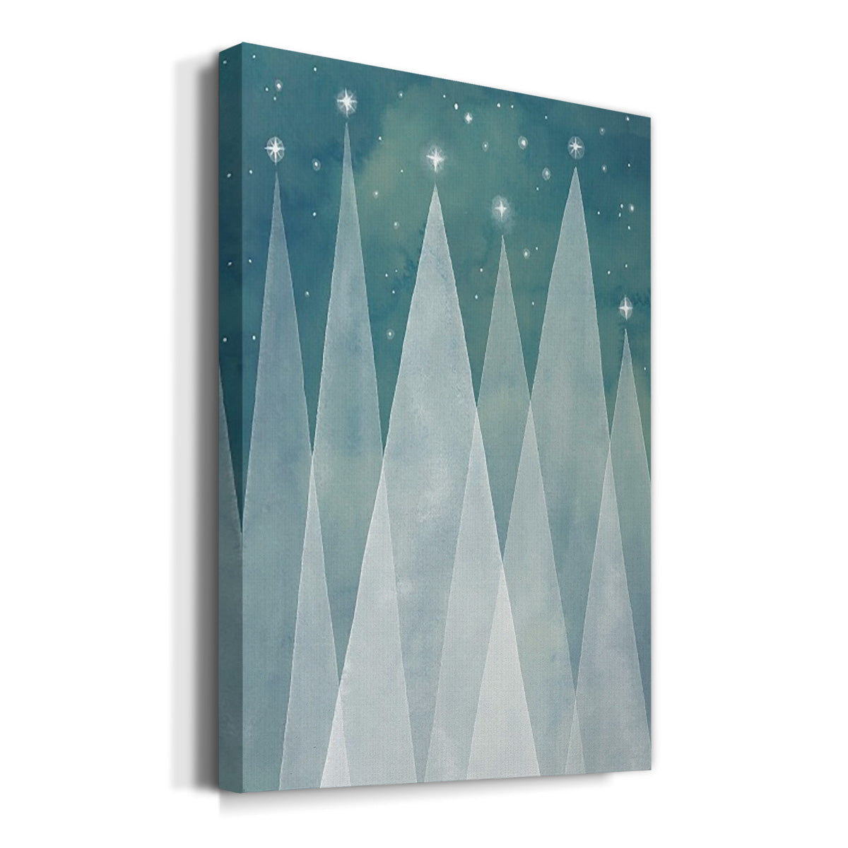 Mod Evergreens II Premium Gallery Wrapped Canvas - Ready to Hang