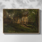 German Farm, 1859 - Floater Framed Canvas Print