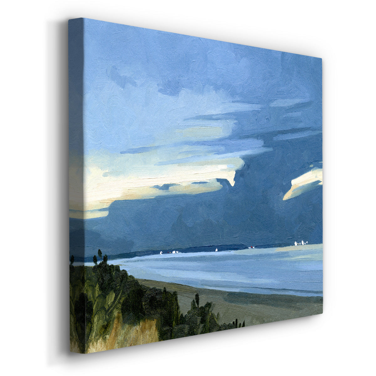 Blue Ocean Evening I - Canvas Art Print