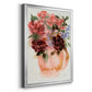 Mauve Bouquet in Teapot I - Modern Framed Canvas Print