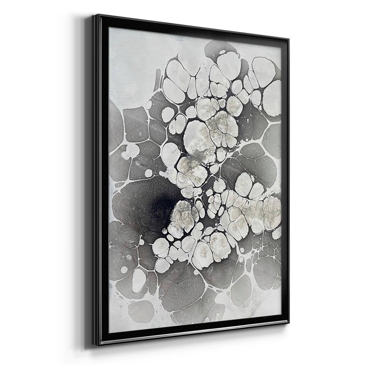 Marbling VII - Modern Framed Canvas Print