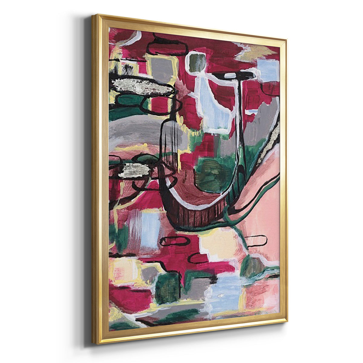 Multiple Wavelengths II - Modern Framed Canvas Print