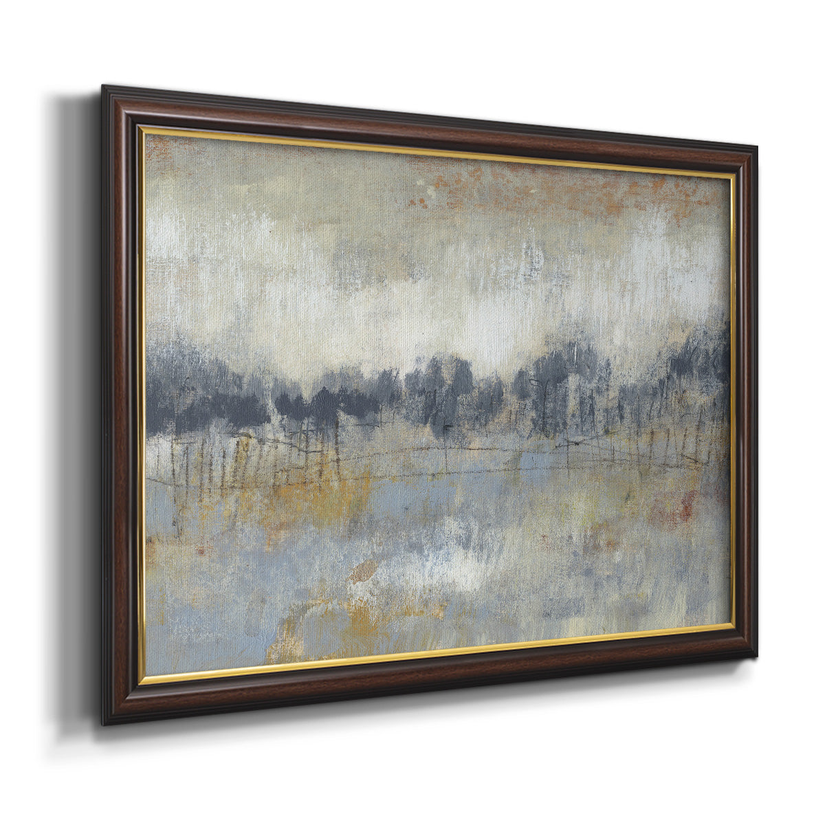 Cool Grey Horizon II Premium Framed Canvas- Ready to Hang