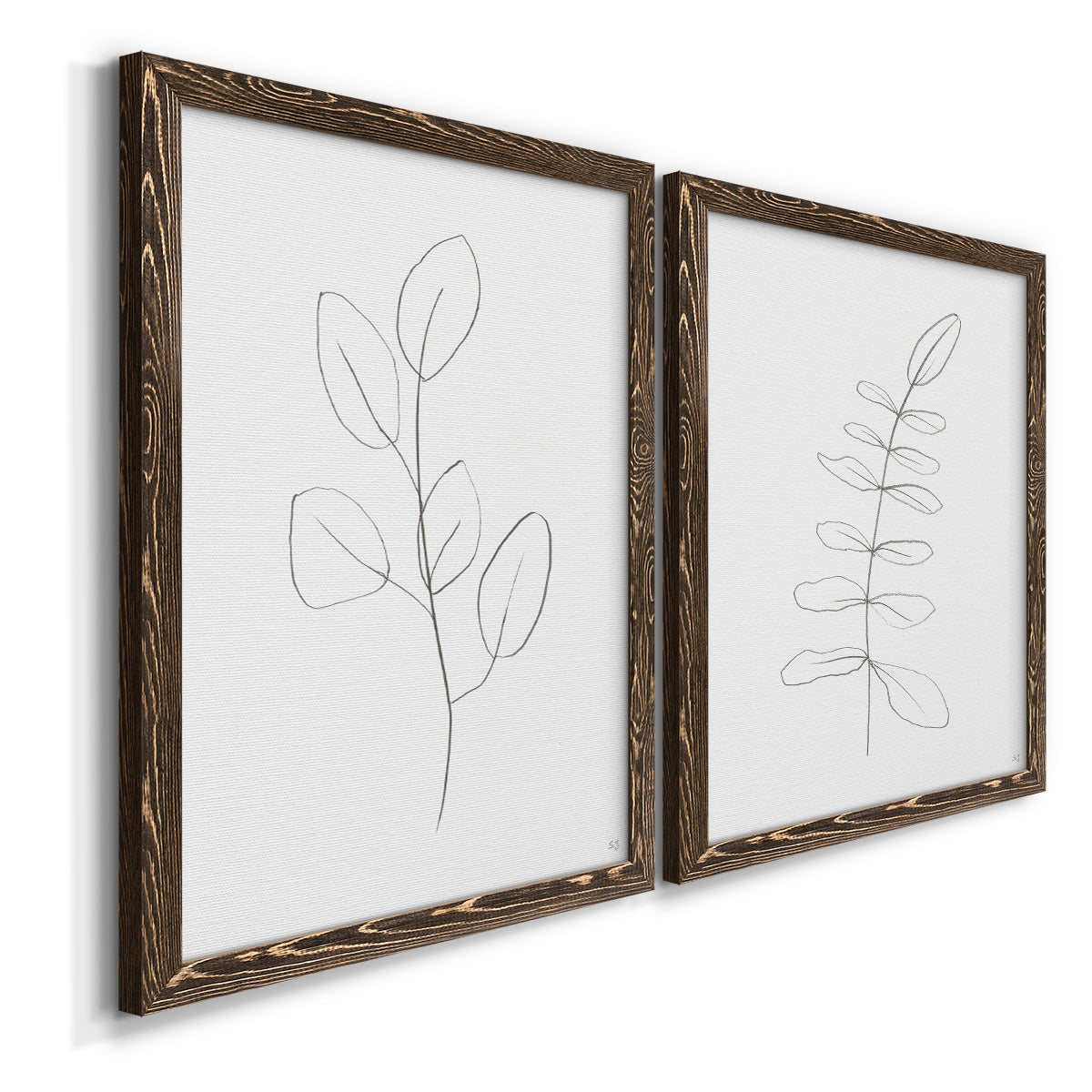 Botanical Gesture III - Premium Framed Canvas 2 Piece Set - Ready to Hang