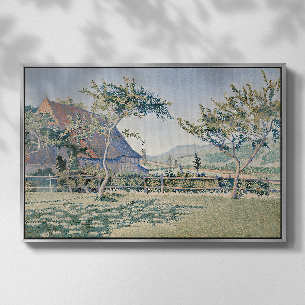 Comblat-le-Château, the Meadow, Opus 161, 1887 - Floater Framed Canvas Print