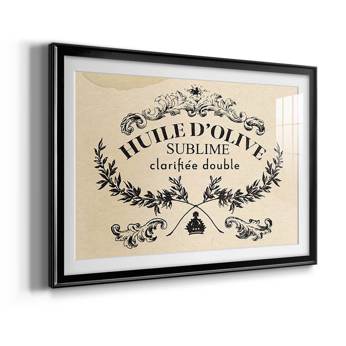 Antique French Label IV - Modern Framed Art Print