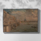 Somerset House Terrace from Waterloo Bridge, c. 1819 - Floater Framed Canvas Print
