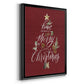 Merry Little Christmas - Modern Framed Canvas Print