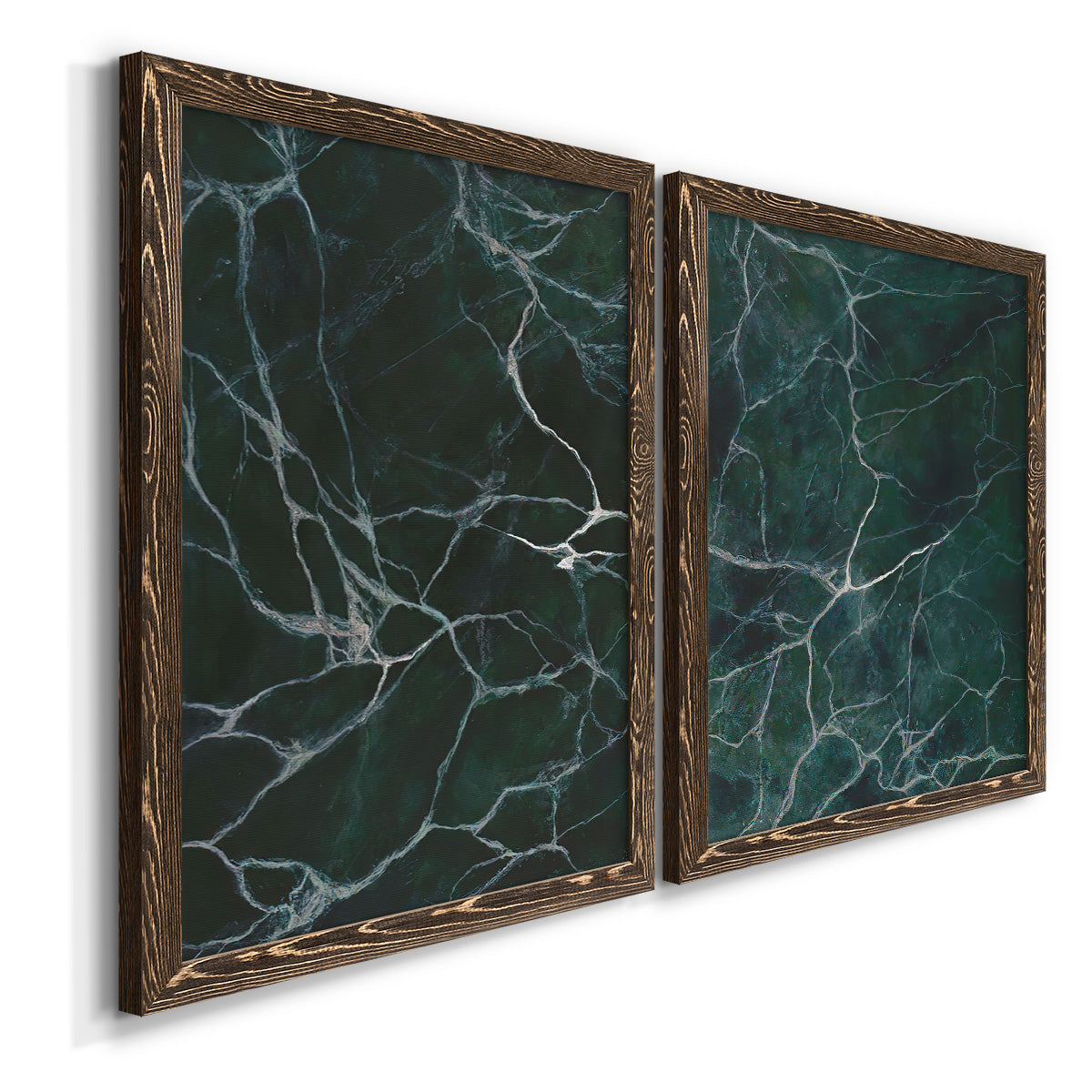 Jade Marble I - Premium Framed Canvas 2 Piece Set - Ready to Hang