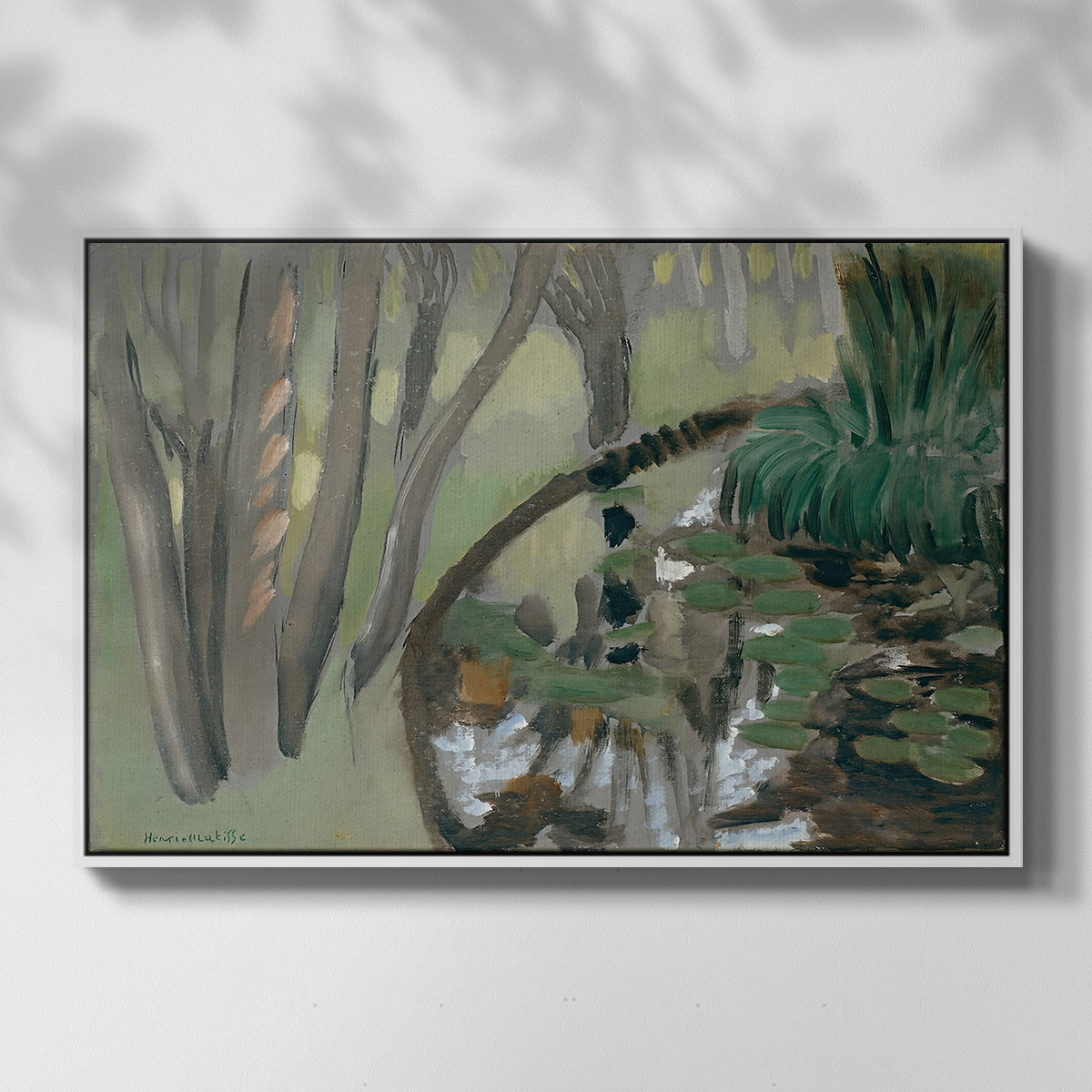 The Stream, Maintenon, 1918 - Floater Framed Canvas Print