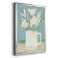 Muted Spring Arrangement III - Modern Framed Canvas Print