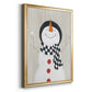 Festive Snowman II - Modern Framed Canvas Print