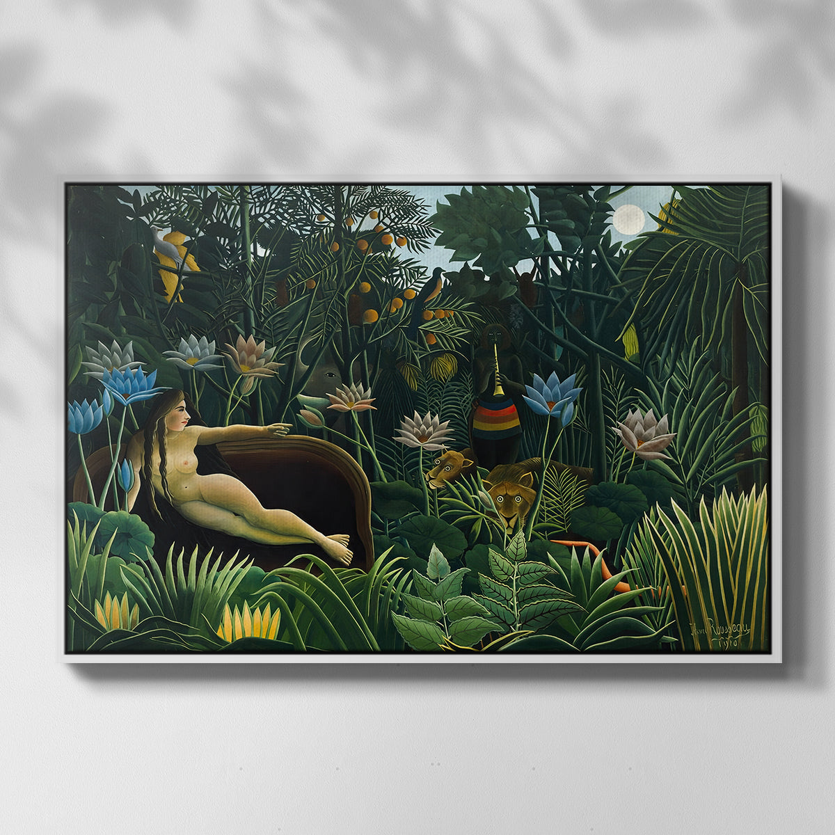 The Dream (Le Rêve), 1910 - Floater Framed Canvas Print