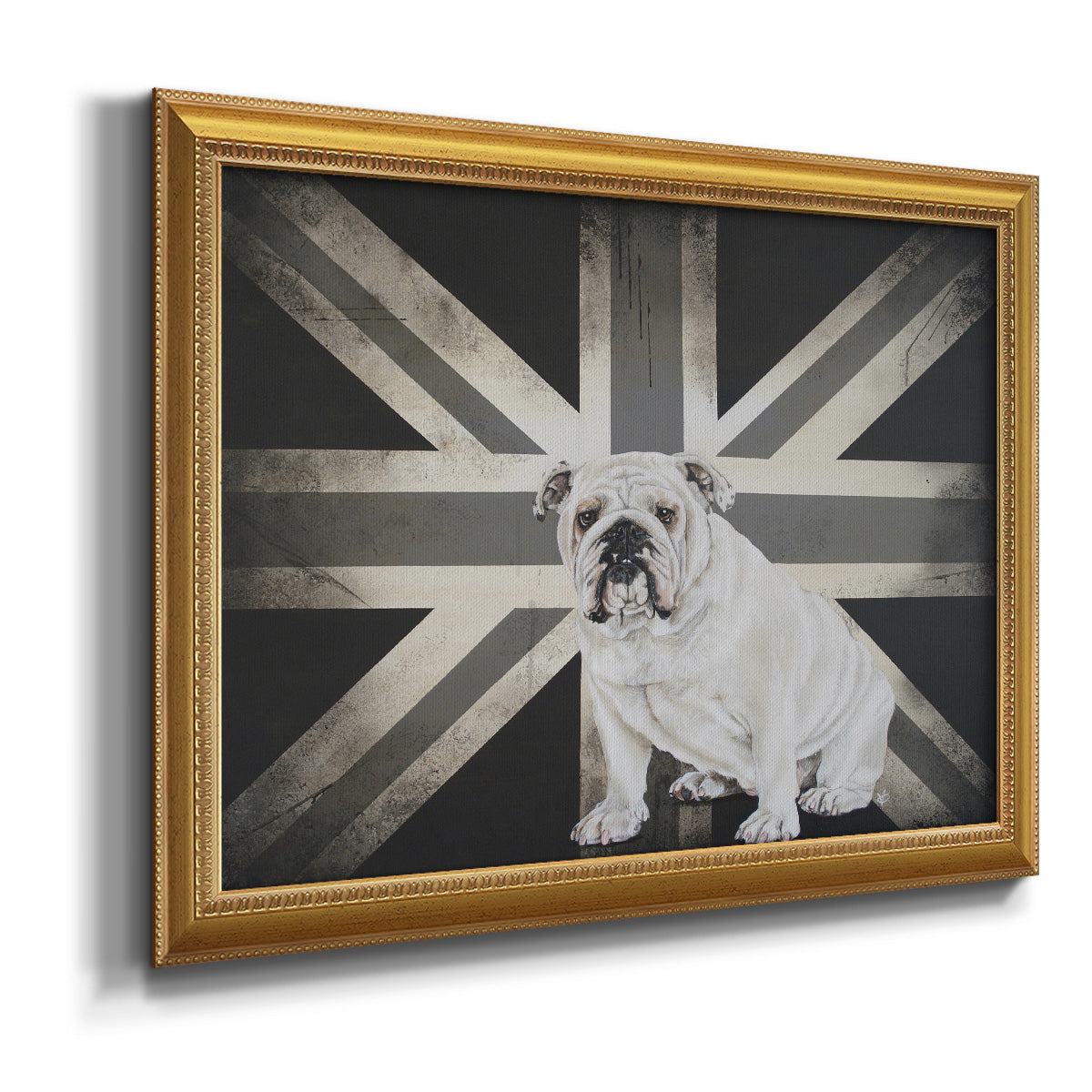 Best of British B&W Premium Framed Canvas- Ready to Hang