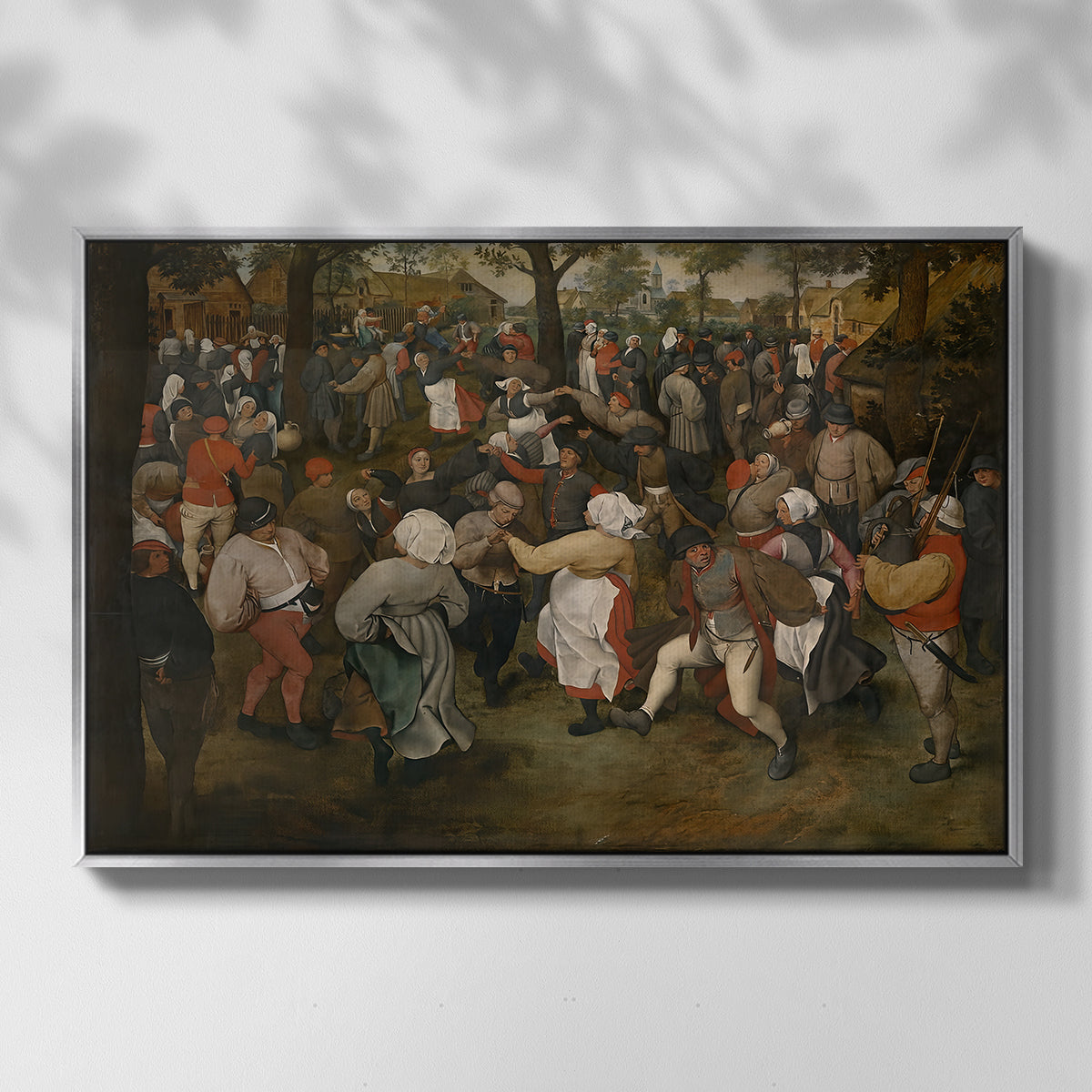 The Wedding Dance, c. 1566 - Floater Framed Canvas Print