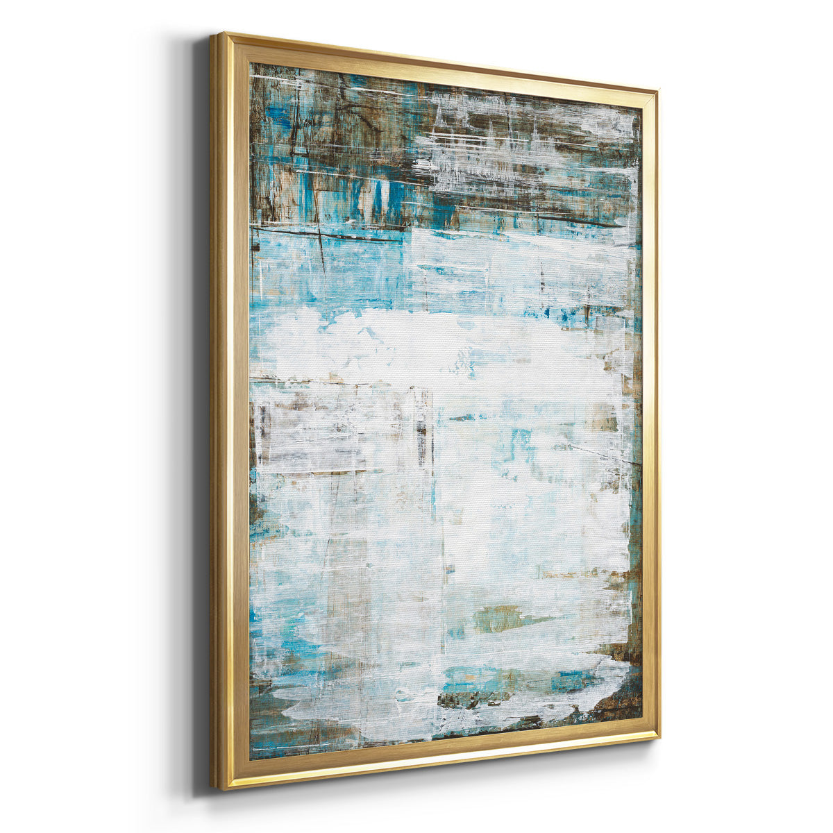 Beach Glass - Modern Framed Canvas Print