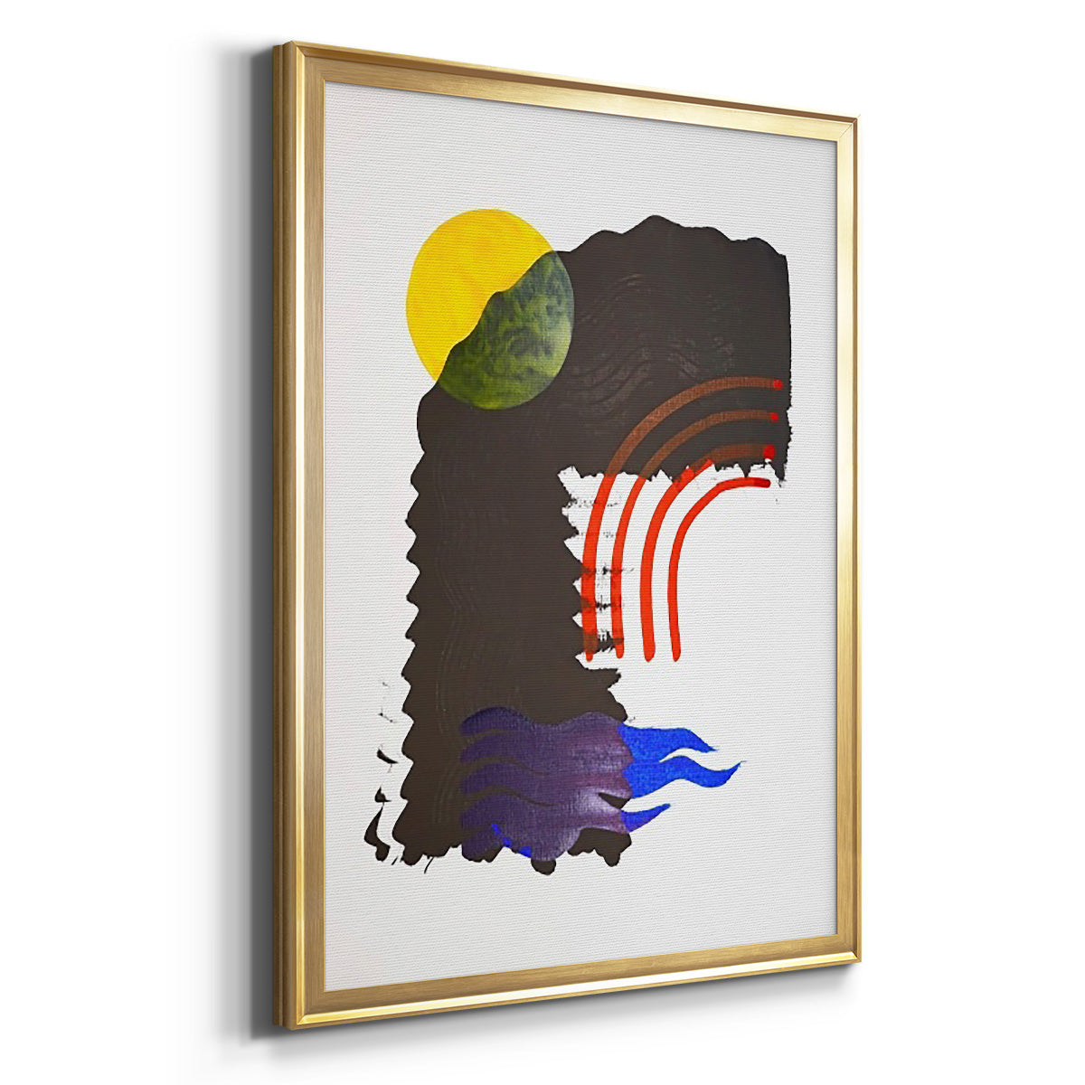 Shifting IV - Modern Framed Canvas Print