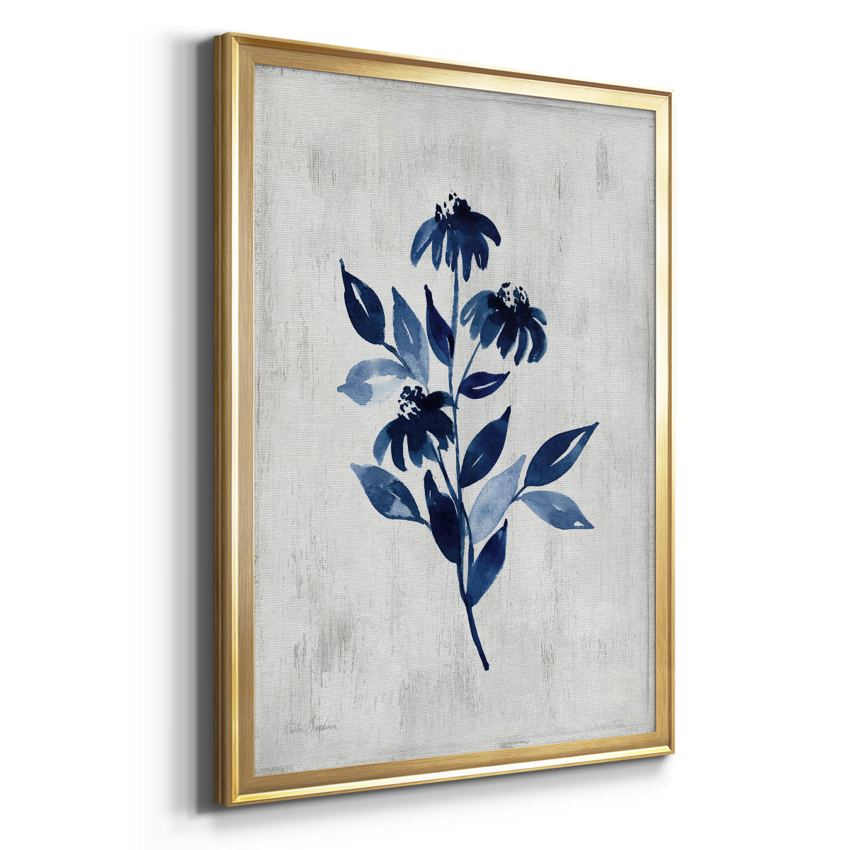 Wild Indigo I - Modern Framed Canvas Print