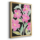 Floral Choir - Modern Framed Canvas Print