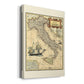 Italy Map Premium Gallery Wrapped Canvas - Ready to Hang