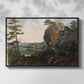 Landscape with the Balbersteine near Miesenbach, 1839 - Floater Framed Canvas Print