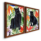 Panther's Paradise I - Premium Framed Canvas 2 Piece Set - Ready to Hang