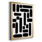 Shuffle IV - Modern Framed Canvas Print