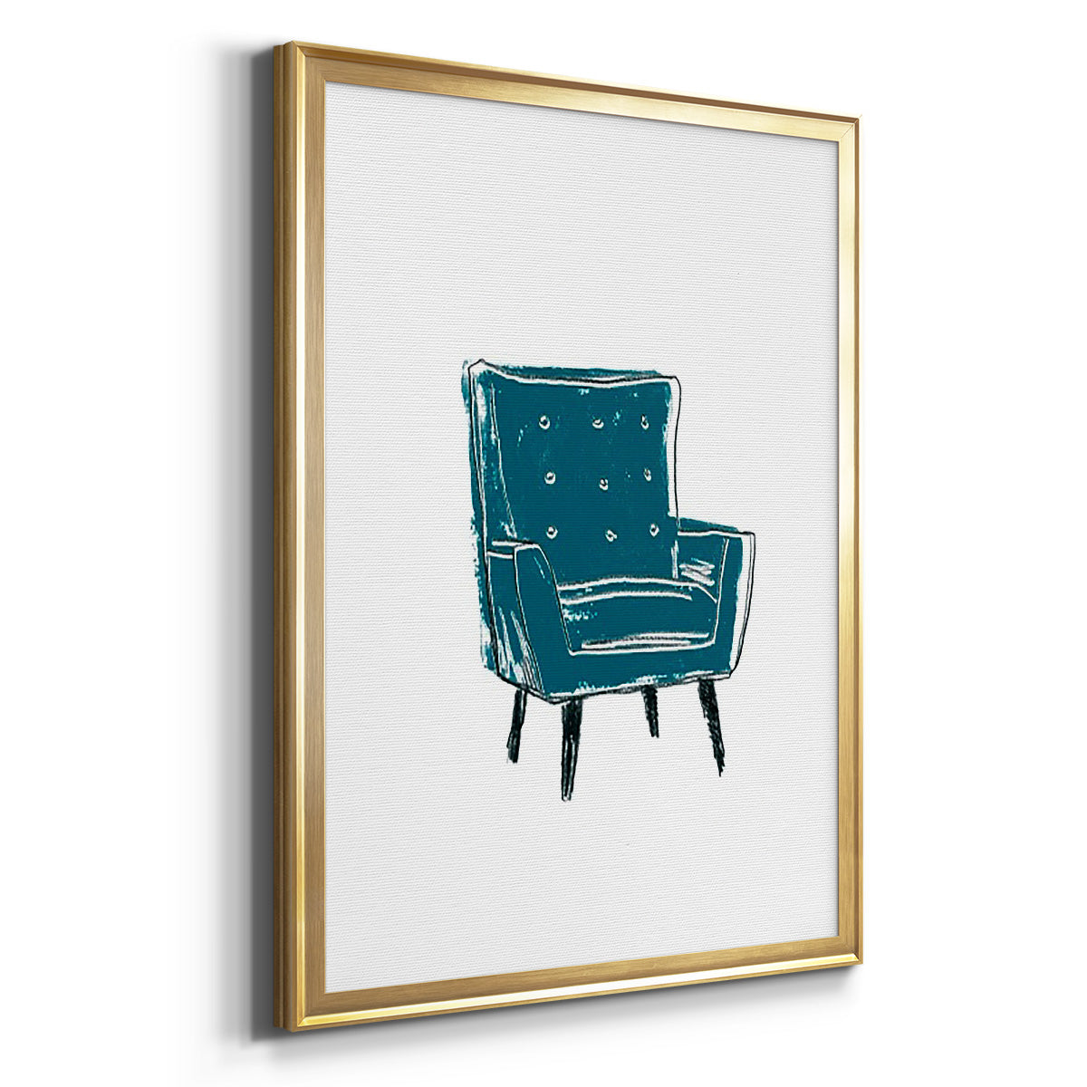 Take a Seat VII - Modern Framed Canvas Print