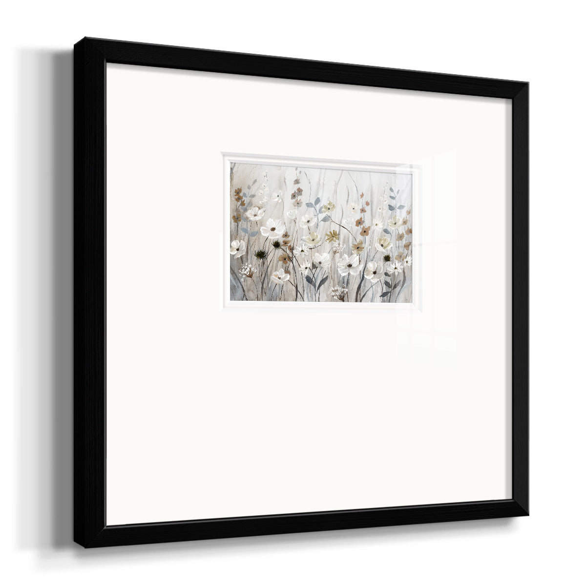 Misty Meadow Field Premium Framed Print Double Matboard