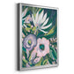 Purple Jungle Garden II - Modern Framed Canvas Print