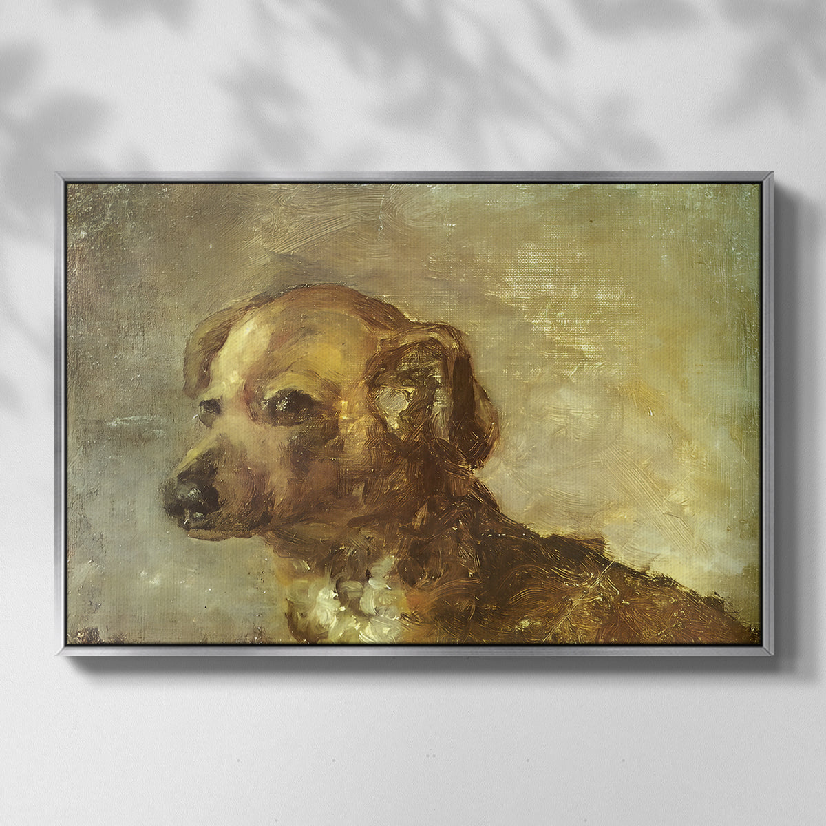 Cliper, the Artist's Dog, 1895 - Floater Framed Canvas Print